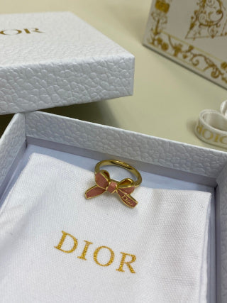 Dior Rosaline Bow Ribbon Ring