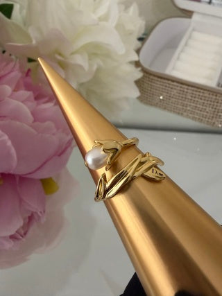 Dior Perle Jardin Bow Ring