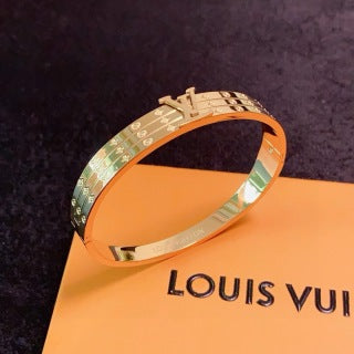 Louis Vuitton Signature Stripe Monogram Cuff Bracelet