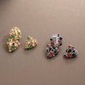 YSL Vintage Gemstone Mosaic Clip-On Earrings