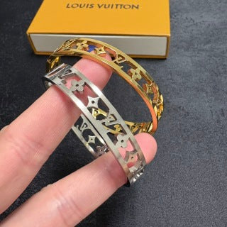 Louis Vuitton Monogram Cutout Cuff Bracelet