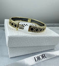 Dior Oblique Lacework CD Cuff Bracelet