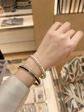 Dior Liora Crystal Edge Open Cuff Bracelet