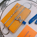 Louis Vuitton Monogram Arrow Pendant Chain Necklace