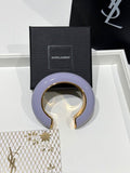 YSL Lumière Resin Gold Cuff Bracelet