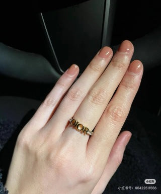 Dior Oblique Open Logo Ring