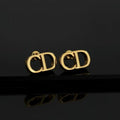 Dior Oblique Mini Logo Stud Earrings